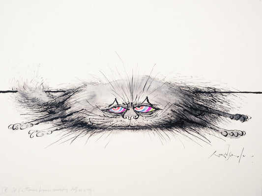 Cat of a Thousand Disguises Concealing Itself as a Rug - Art print