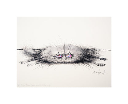 Cat of a Thousand Disguises Concealing Itself as a Rug - Art print