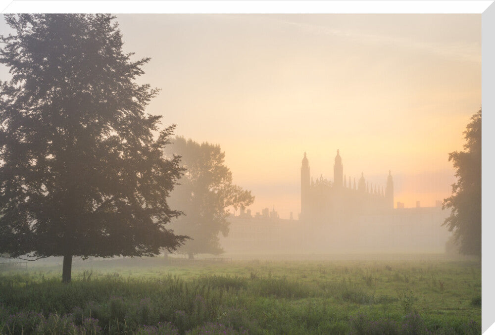 Art Print King's College in the Mist