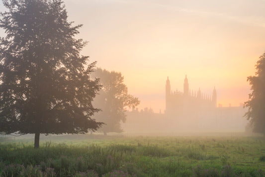 Art Print King's College in the Mist