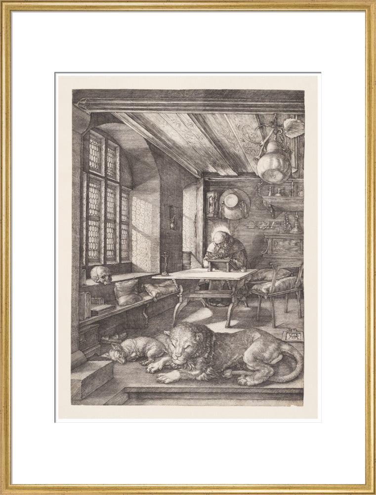 St Jerome in His Study - Art Print