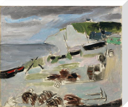 Boats on the Beach, Étretat - Art print
