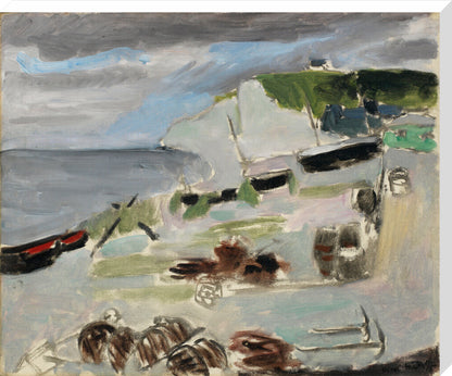 Boats on the Beach, Étretat - Art print
