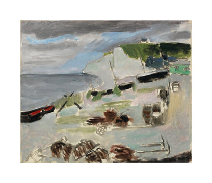 Boats on the Beach, Étretat - Art print