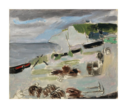 Boats on the Beach, Étretat - Art print