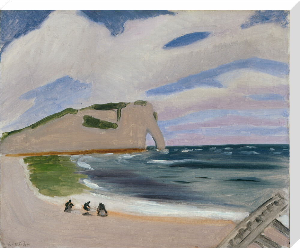 Women on the Beach, Étretat - Art print