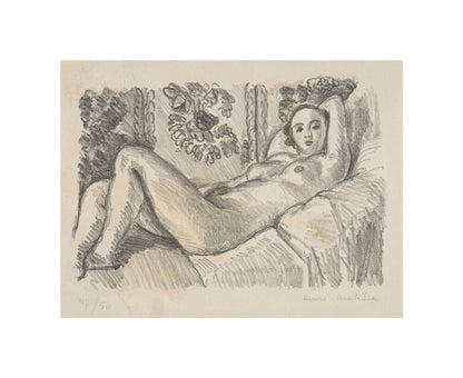 Reclining Nude - Art print