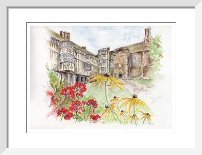 Queens' College Cambridge, Cloisters Court - Art Print