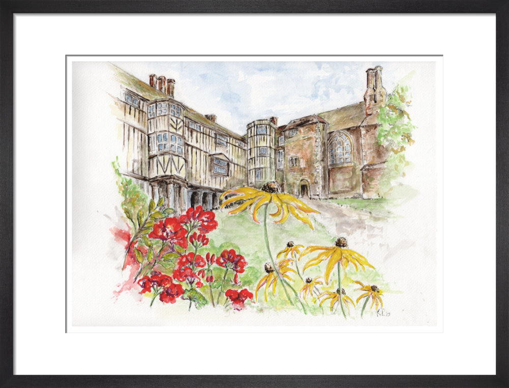 Queens' College Cambridge, Cloisters Court - Art Print