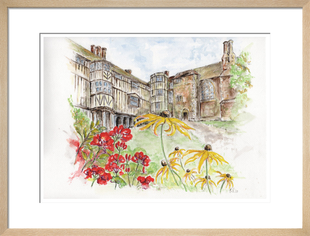 Queens' College Cambridge, Cloisters Court - Art Print
