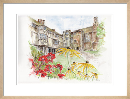 Queens' College Cambridge, Cloisters Court - Art Print