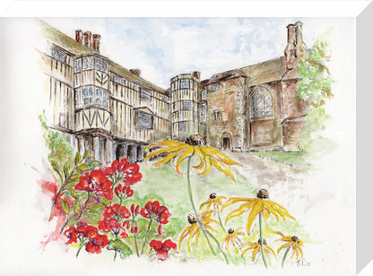 Queens' College Cambridge, Cloisters Court - Art Print