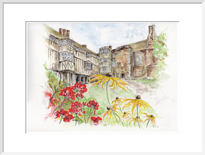 Queens' College Cambridge, Cloisters Court - Art Print