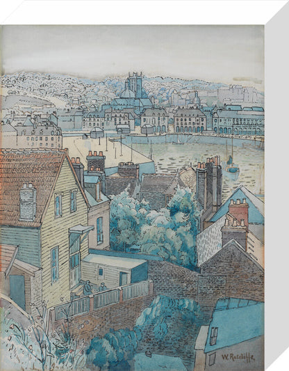 Dieppe Harbour (stretched canvas, small, unframed)