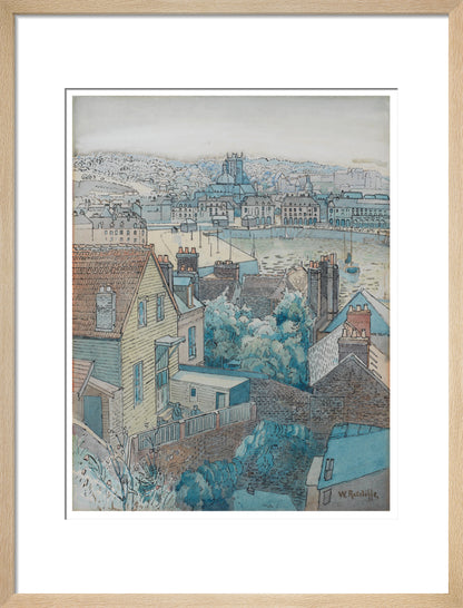 Dieppe Harbour (art print, medium, natural)