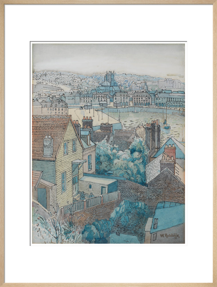 Dieppe Harbour (art print, extra large, natural)