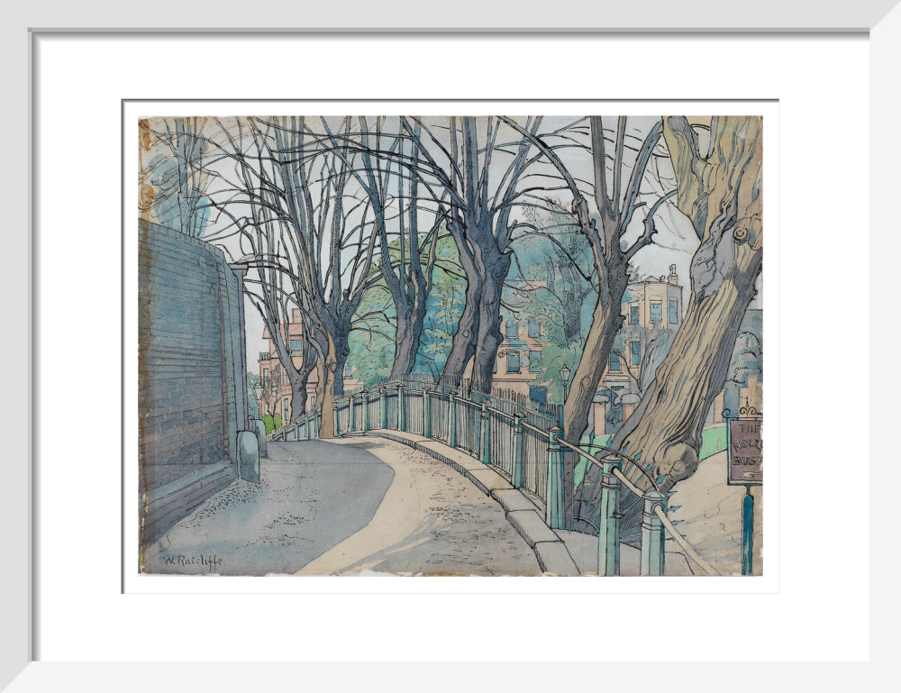 Mount Vernon, Hampstead (art print, small, white)