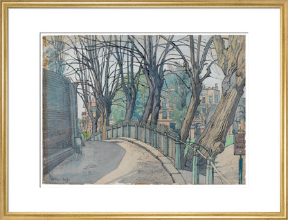 Mount Vernon, Hampstead (art print, large, gold)