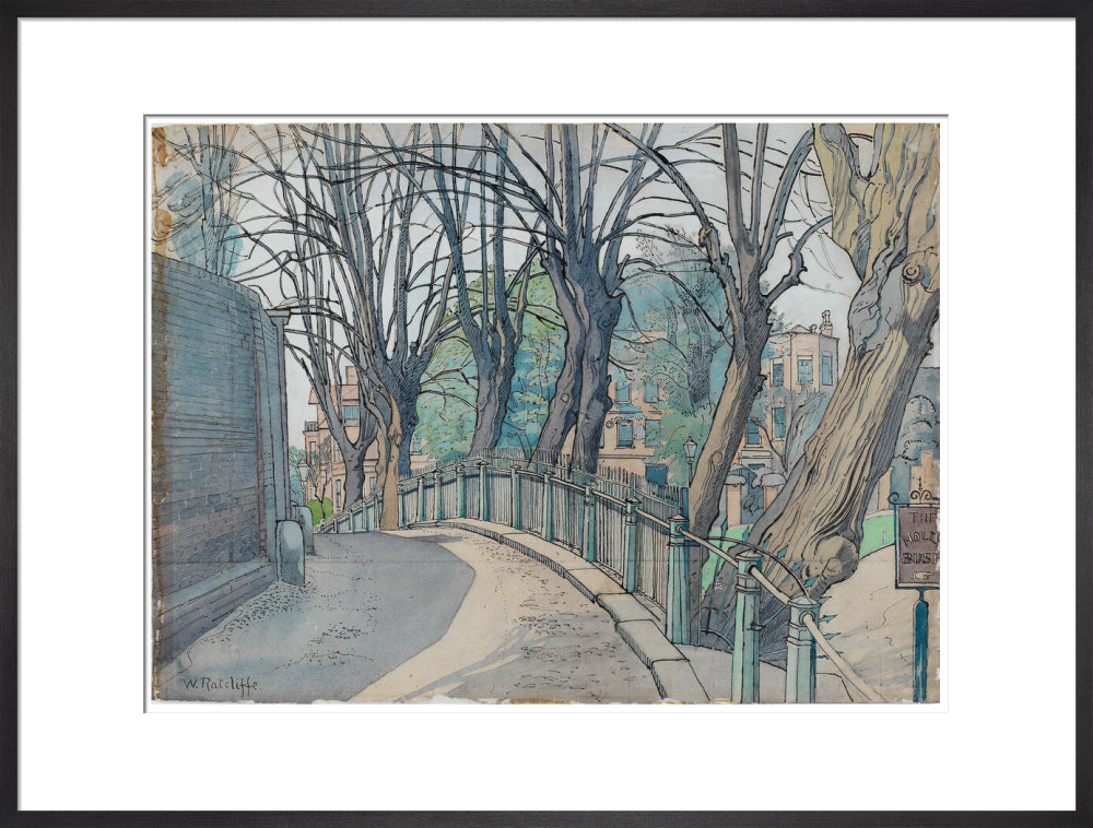 Mount Vernon, Hampstead (art print, extra large, black)