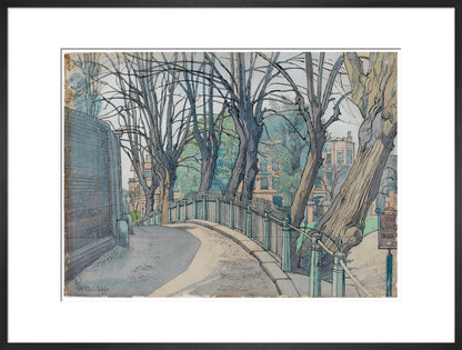 Mount Vernon, Hampstead (art print, extra large, black)