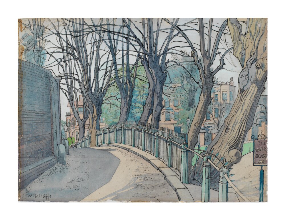 Mount Vernon, Hampstead (unstretched canvas, extra large, unframed)