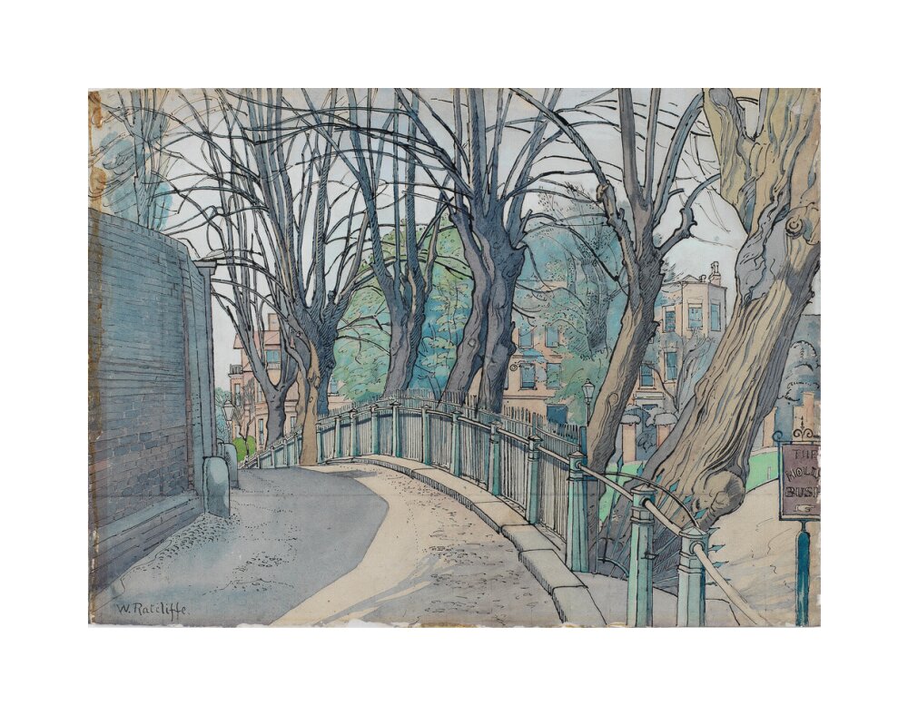 Mount Vernon, Hampstead (unstretched canvas, medium, unframed)