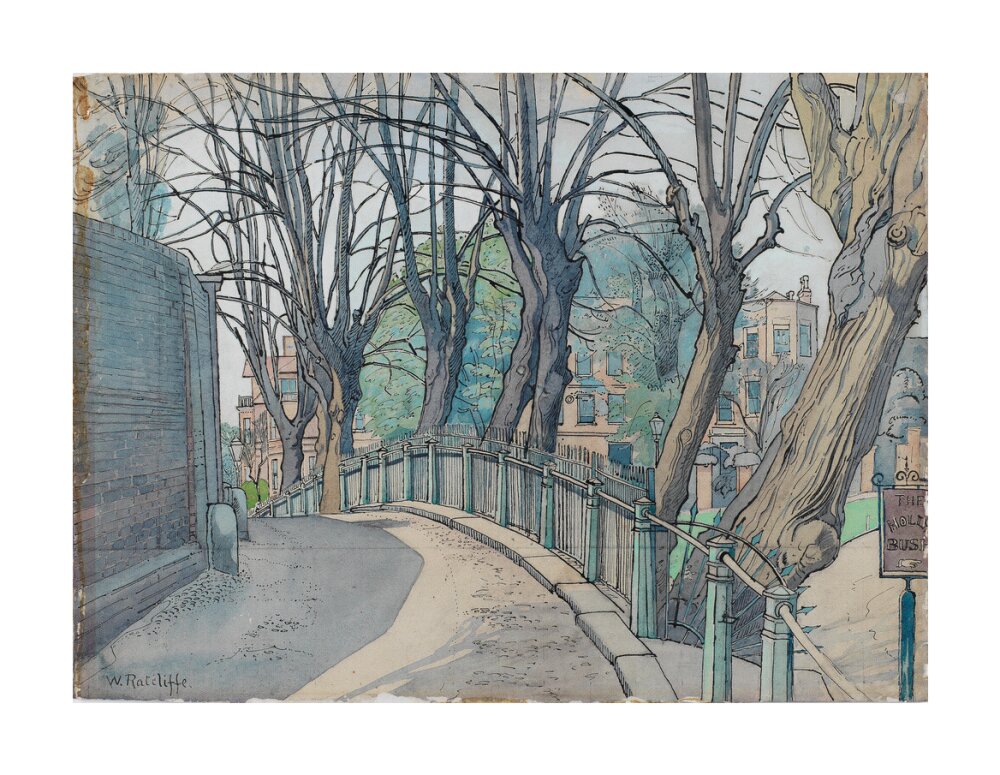 Mount Vernon, Hampstead (unstretched canvas, large, unframed)