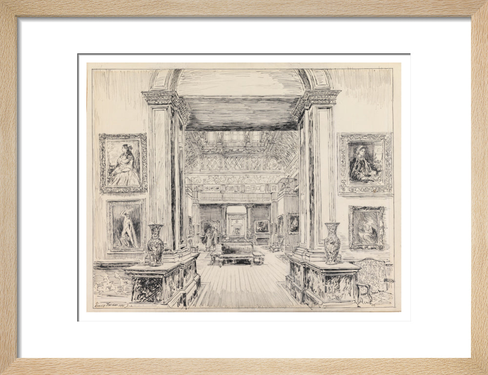 The Fitzwilliam Museum, looking into Gallery III, June 1949 (art print, small, natural)