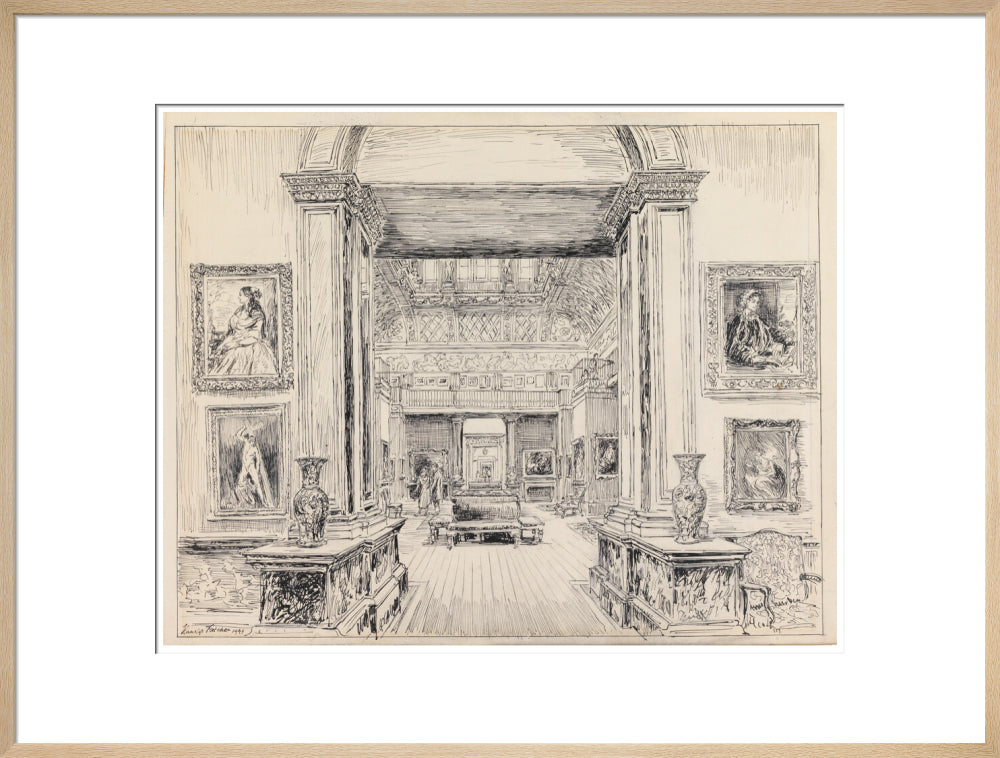 The Fitzwilliam Museum, looking into Gallery III, June 1949 (art print, extra large, natural)
