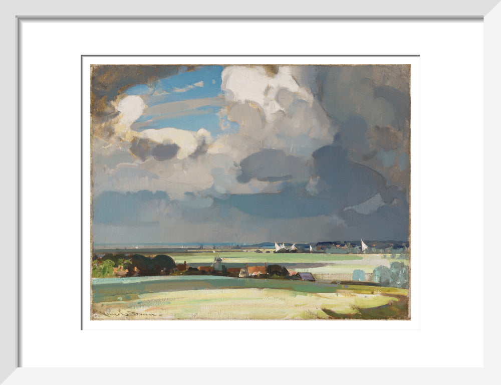 The Yacht Race (art print, small, white)