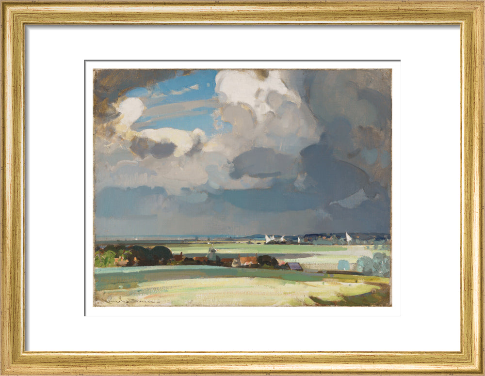 The Yacht Race (art print, small, gold)