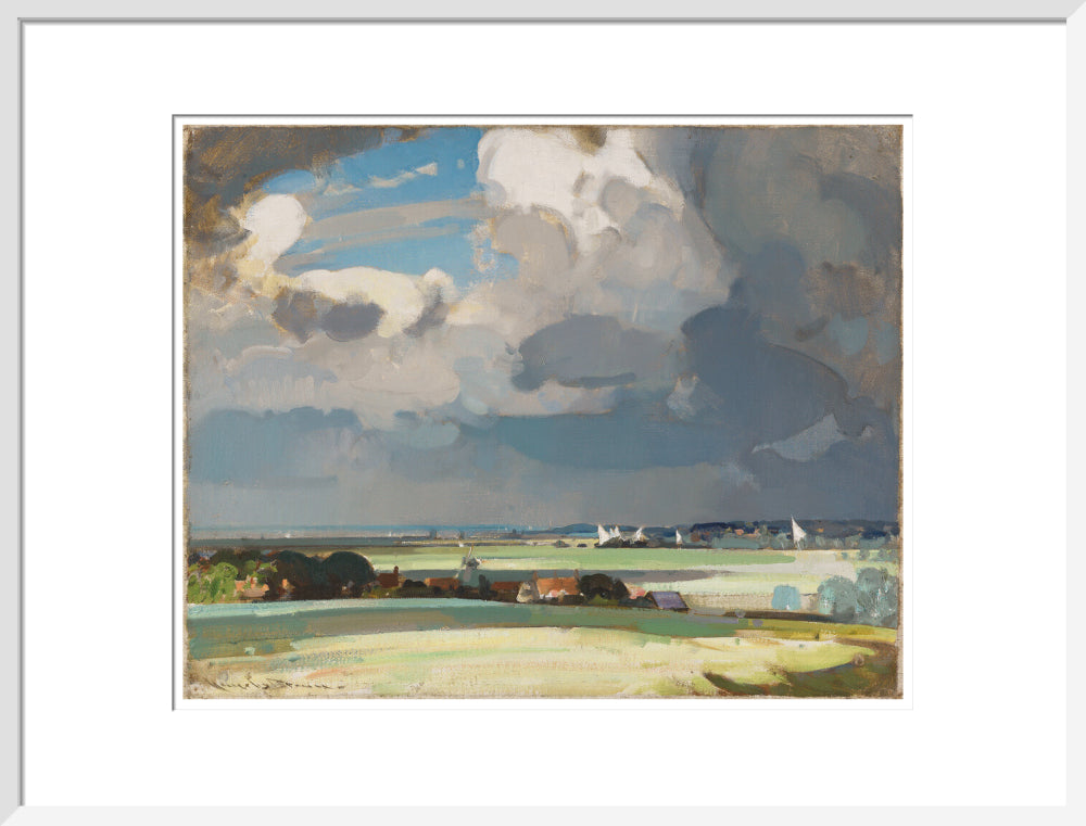 The Yacht Race (art print, large, white)