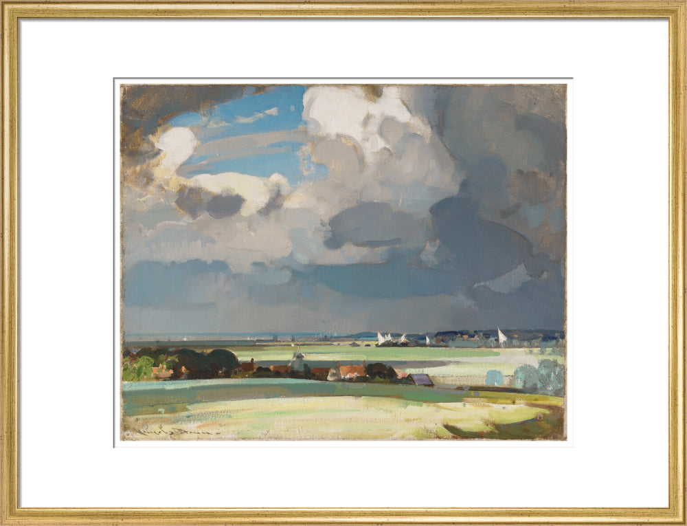 The Yacht Race (art print, large, gold)