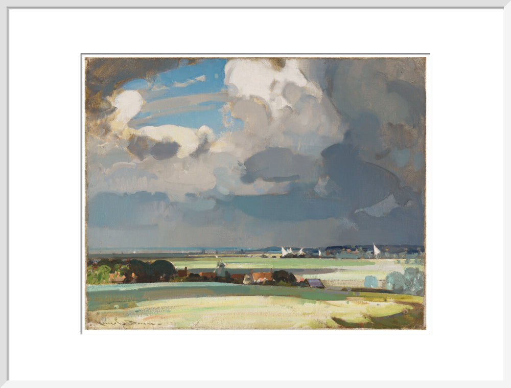 The Yacht Race (art print, extra large, white)