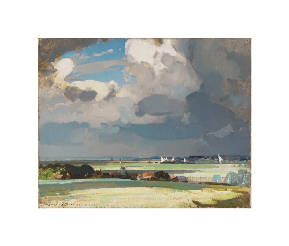 The Yacht Race (unstretched canvas, small, unframed)