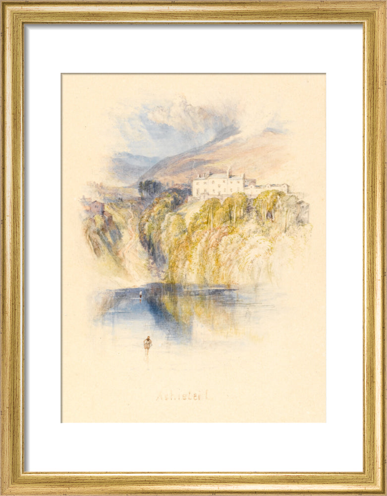 Ashestiel (art print, small, gold)