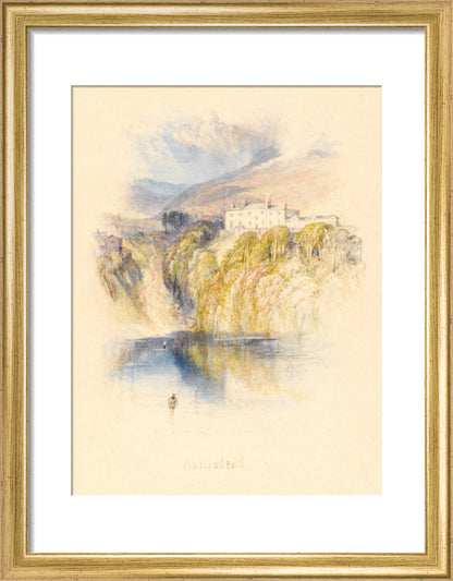 Ashestiel (art print, small, gold)