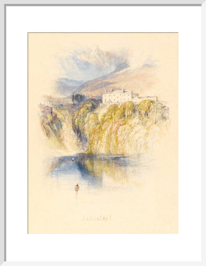 Ashestiel (art print, medium, white)