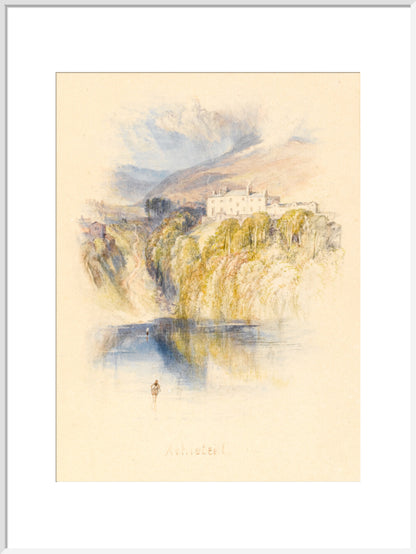Ashestiel (art print, extra large, white)