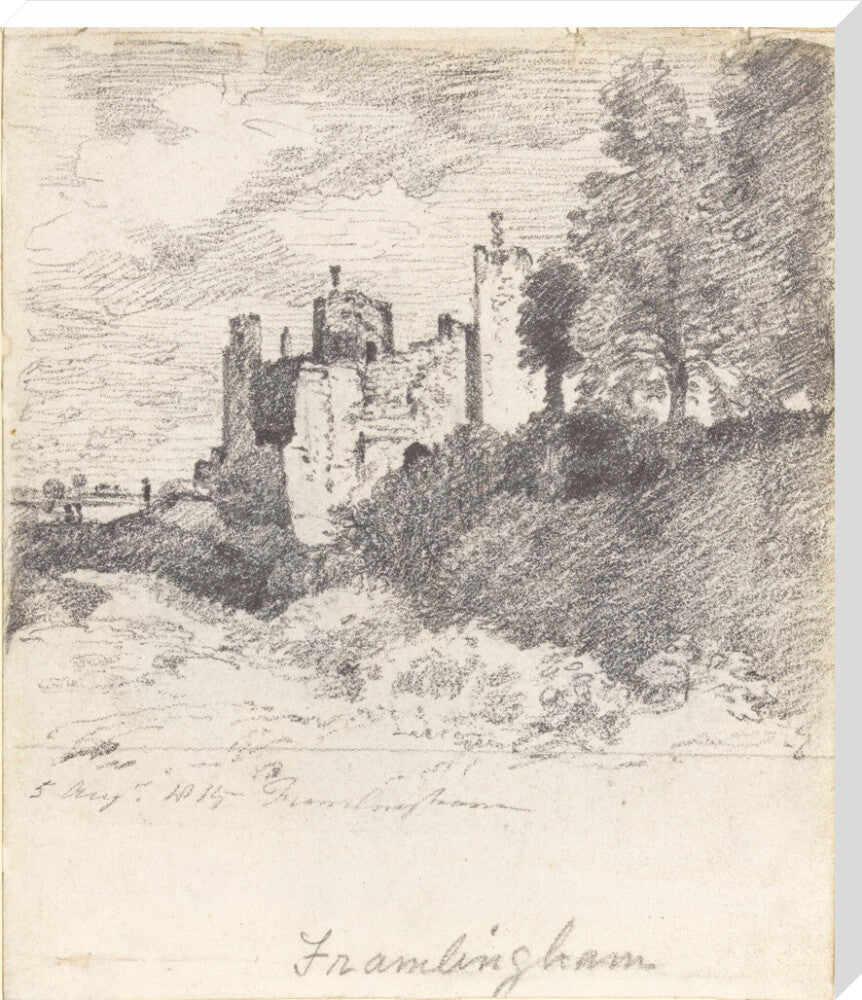 Framlingham Castle from the South West (stretched canvas, extra large, unframed)
