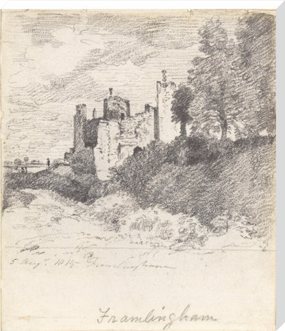 Framlingham Castle from the South West (stretched canvas, extra large, unframed)
