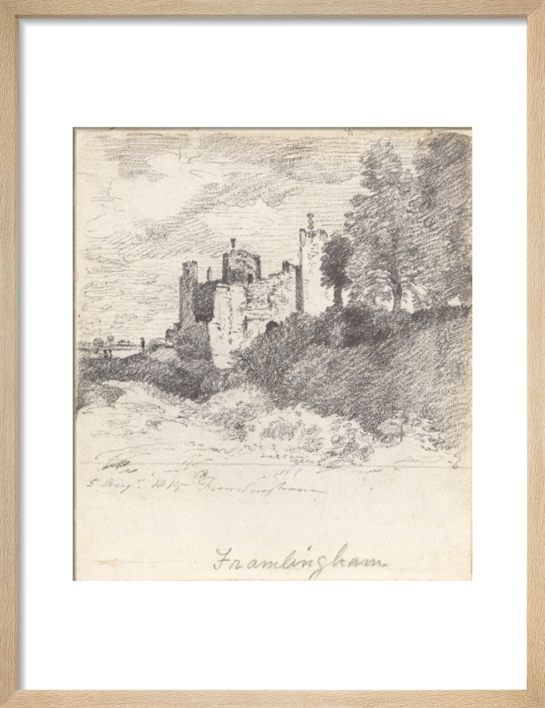 Framlingham Castle from the South West (art print, small, natural)