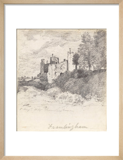 Framlingham Castle from the South West (art print, small, natural)