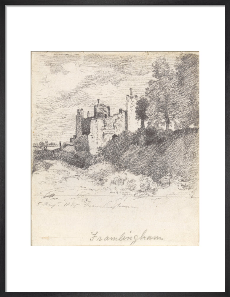 Framlingham Castle from the South West (art print, medium, black)