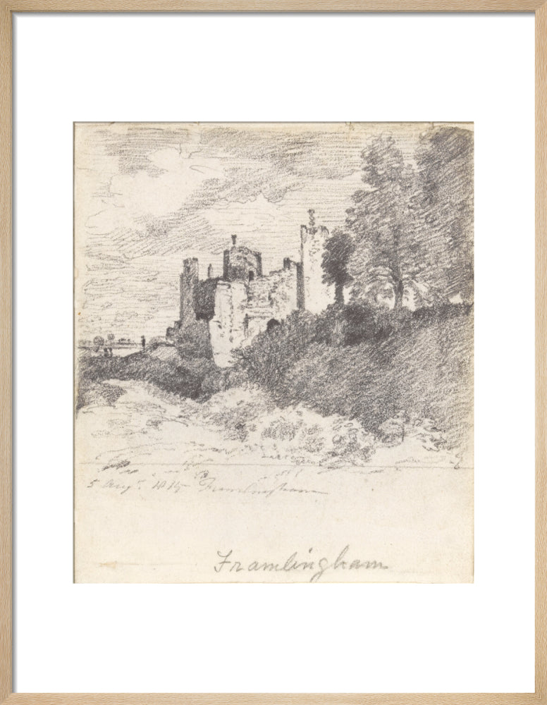 Framlingham Castle from the South West (art print, medium, natural)