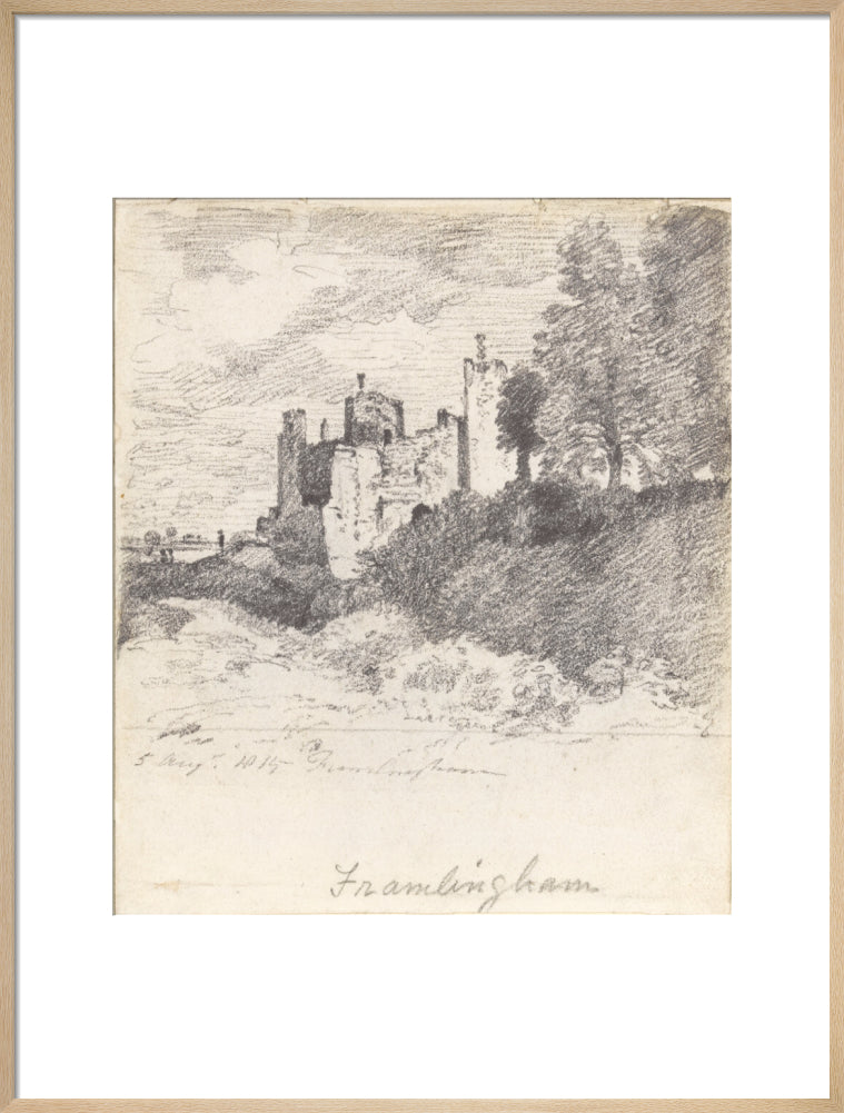 Framlingham Castle from the South West (art print, large, natural)