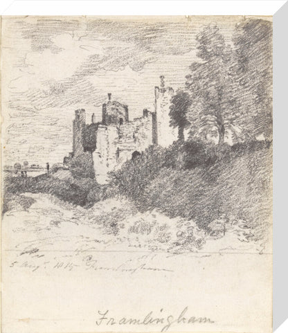 Framlingham Castle from the South West (stretched canvas, medium, unframed)