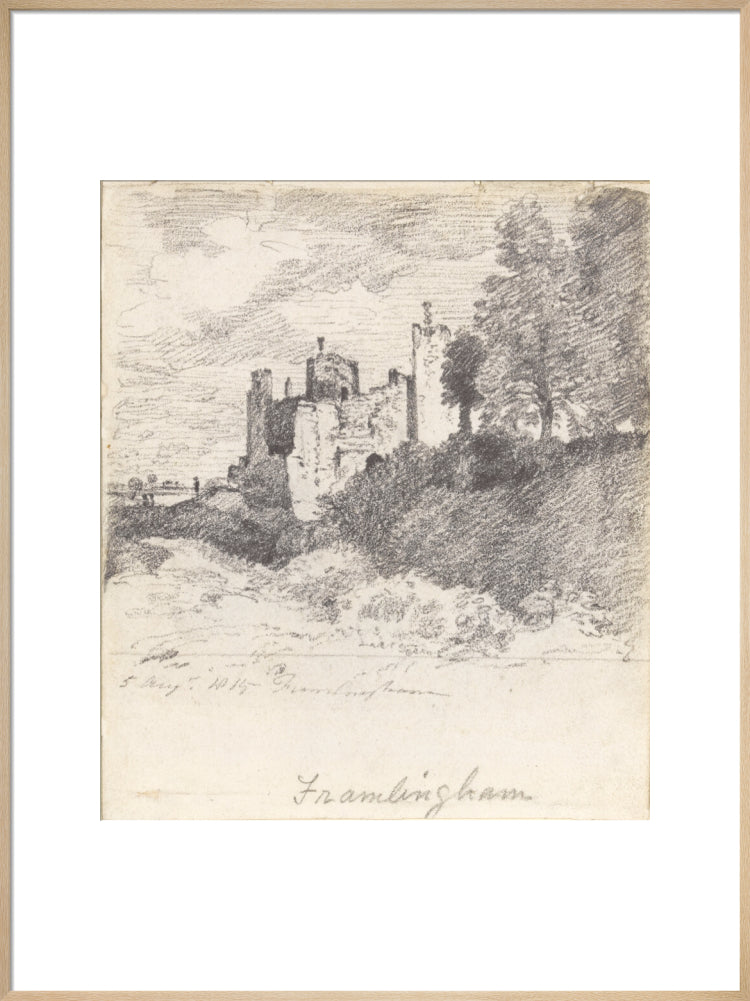Framlingham Castle from the South West (art print, extra large, natural)