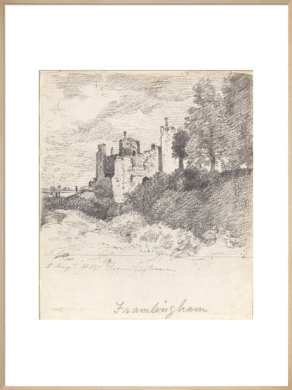 Framlingham Castle from the South West (art print, extra large, natural)