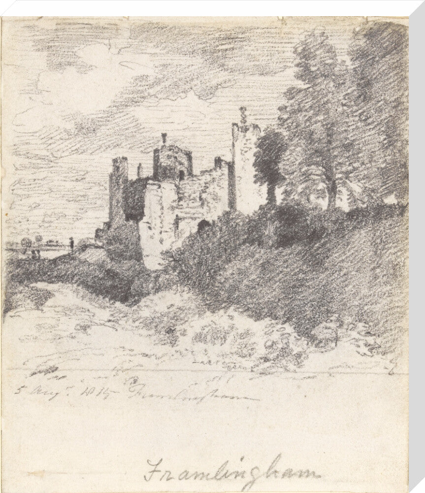 Framlingham Castle from the South West (stretched canvas, large, unframed)